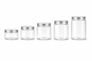 Bocaux en plastique transparent 130 ml avec couvercle à vis pour baume à lèvres, collations, biscuits, stockage alimentaire - Product Image 4