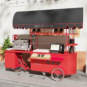 Triciclo expendedora de helados y bebidas frías, triciclo expendedor de helados y café, bicicleta de carga para bebidas frías - Product Image 4