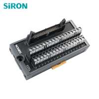 Connecteur PLC 10/20/34/40 broches de type MIL, en PC+ABS, bloc de bornes électriques de type démonstration, DC24V 1A, modèle à fixation par vis ou sur rail DIN