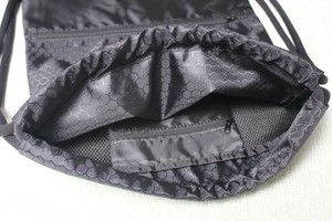 Mochila con cordón ajustable, bolsa deportiva, saco de gimnasio, mochila de entrenamiento con bolsillo frontal con cremallera - Product Image 2