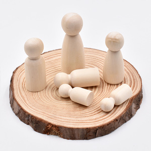 Poupées <span class=keywords><strong>en</strong></span> <span class=keywords><strong>bois</strong></span> naturel non finies, poupées <span class=keywords><strong>en</strong></span> <span class=keywords><strong>bois</strong></span> personnalisées pour enfants, bricolage, peinture, artisanat, décoration de la maison - Product Image 2