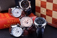 Luxe Forsining boîtier en or Rose bracelet en cuir marron hommes montre automatique auto vent montre mécanique montres pour hommes Relogio