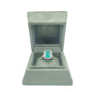 Shero Fashionable And Grand Style Wholesale Price Green Pu <b>Leather</b> <b>Jewelry</b> Box - Product Image 2