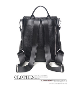 New Genuine Leather Backpack Women Multifunction Waterproof Anti Theft Backpack for Travel <b>Bagpack</b> - Product Image 4