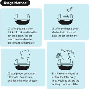 Özelleştirilmiş çevre dostu gıda sınıfı tozsuz yıkanabilir biyobozunur Mengzhua mısır Tofu kedi kumu - Product Image 6