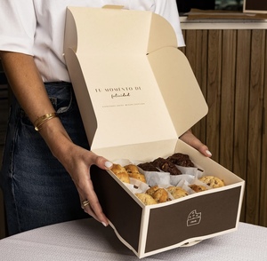 Bán buôn tùy chỉnh in gói thực phẩm hộp cho bánh rán hình chữ nhật Cookie hộp đóng gói - Product Image 3