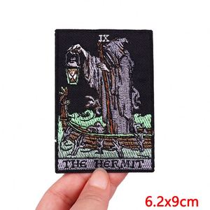 Patchs brodés Punk Tarot pour vêtements, autocollants, patchs squelette, patchs thermocollants DIY - Product Image 4