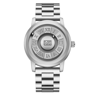 Magnetic Ball Display Watch Creative Quartz Wristwatch Steel Case Innovative Time Reading Design - Product Image 4