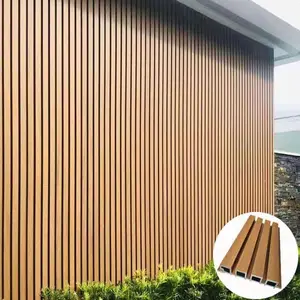 Wood Plastic Composite External covering Cladding Interior Exterior best factory on china foracoustic wpc panel wall joint clip