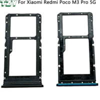 Pemegang Baki Slot Kartu Sim 5G, Soket Pembaca Kartu Sim dengan Pin untuk Xiaomi Redmi Poco M3 Pro