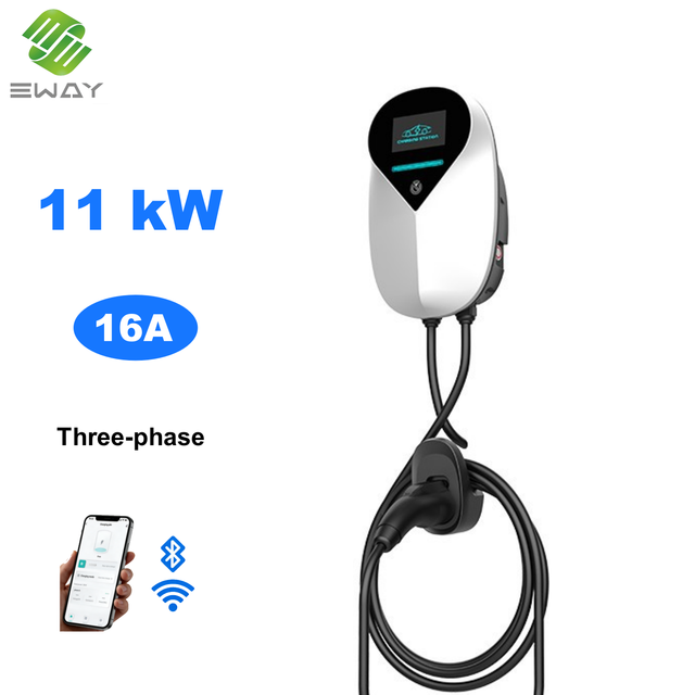 11kW 16A EV Charger Residential Villa Apartment Garage Electric Vehicle Charging Station for Household Commercial Workplace