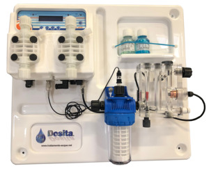 Pompe à diaphragme à double solénoïde Dosita, système de dosage faible, complet, IP65, garantie 2 ans pour le traitement de l'eau et les piscines - Product Image 1
