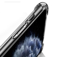 Étui de téléphone en acrylique PC antichoc de 1,5 mm et TPU souple pour iPhone 12 PRO MAX, coque de protection transparente