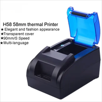 H58 Printer seluler bluetooth genggam, Printer termal bluetooth portabel, Printer seluler nirkabel, penerimaan termal Mini, portabel, 58mm