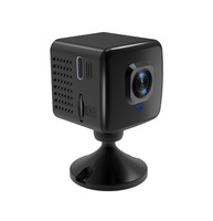 Caméra de sécurité HD sans fil Wi-Fi 720P avec vision nocturne, détection de mouvement et prise audio, montée sur un support stabilisateur