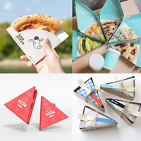 Boîte d'emballage personnalisée pour crêpes, boîte à emporter pour aliments, emballage pour crêpes, tranches de pizza, croissants, gaufres, cornets