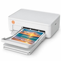 Printer Foto Warna Mini Uyin Z11 6 Inci 300 DPI Dye Sublimation Portabel dengan Baterai Terintegrasi untuk Smartphone