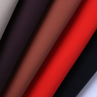 Pour housse de siège de voiture tissu cuir synthétique bon résistant à l'abrasion microfibre PU en relief 1.2MM sténopé Grain couleur Pure