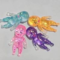 Baby Squishy Natasha Puppe Weiche TPR Runde Glitzer-Maltose Sensorisches Fidget-Spielzeug Langsam Aufsteigendes Quetsch-Stressabbau-Spielzeug