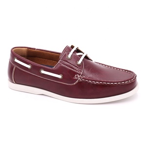 Chaussures bateau plates pour hommes, souples et tendance, en PU, de haute qualité et à prix compétitif - Product Image 1