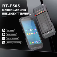 Collecteur de données portable robuste Android 13 de 5,5 pouces, 6 Go de RAM, 64 Go de ROM, scanner de codes-barres 2D, NFC, RFID, 4G-LTE, Wifi, échange à chaud, IP66, intelligent