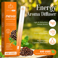 Diffuseur d'arômes énergisant à base de plantes ATOANY, caféine, thé vert, menthe poivrée, stylo diffuseur, 100% naturel, sans nicotine, inhalateur de vitamine B12