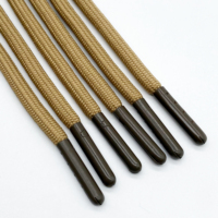 Cordons en polyester tressés élastiques de haute qualité avec logo personnalisé, couleur personnalisée, pour vêtements, sweats à capuche, corde de serrage, cordon de serrage