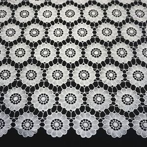 2024 White Embroidery Floral Laces <strong>Fabrics</strong> Mesh Tulle Lace <strong>Fabrics</strong> Sewing <strong>Trimmings</strong> for Dresses Women - Product Image 5