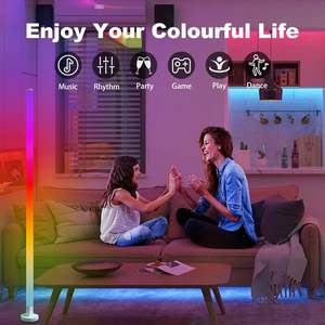 Lampada da terra Antela LED 9W E27 Multicolor Telecomando Dimmerabile Timer Altezza regolabile 19x14x14cm - Product Image 6