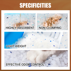 Reduce eficazmente la difusión de olores manteniendo el aire fresco en toda la habitación haciendo una arena de cristal agradable y potente para gatos. - Product Image 2