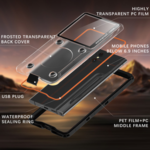 BOX Pro 6.9inch Simple Waterproof Case 2m Underwater Phone Pouch Dry <strong>Bag</strong> for Surfing Snorkeling Swimming Diving Case - Product Image 4
