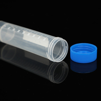Tubes de centrifugeuse coniques de laboratoire Standard de 50ml, Tubes de Test en plastique transparent autoportants avec couvercles