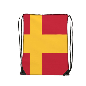 Mochila con Cordón Personalizada con la Bandera del Danubio Swabiano, Bolsa de Gimnasio para Deporte, Yoga, Baile, Viajes, Unisex, Venta al por Mayor de Fábrica - Product Image 3