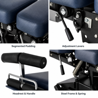 Table de massage chiropratique électrique professionnelle avec fonction de traction et mousse à mémoire de forme pour centres de réadaptation