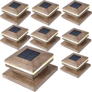 Capuchon <span class=keywords><strong>de</strong></span> poteau solaire poteau <span class=keywords><strong>de</strong></span> clôture extérieur capuchons <span class=keywords><strong>de</strong></span> coquille <span class=keywords><strong>de</strong></span> grain <span class=keywords><strong>de</strong></span> bois pour terrasse, poteaux en bois décoratifs <span class=keywords><strong>de</strong></span> patio - Product Image 1