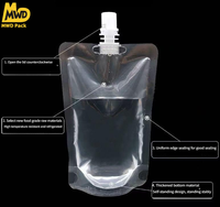 Miaowadi En stock – Pochettes à bec verseur transparentes en nylon épais de qualité alimentaire, résistantes aux fuites et jetables
