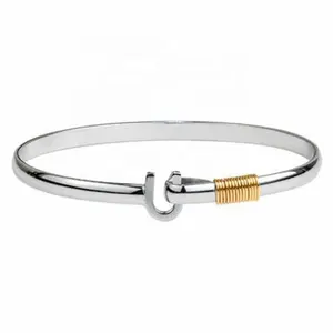 925 Sterling Zilver Een Liefde Jamaicaanse Armband Titanium Met Goud Kleur Wrap