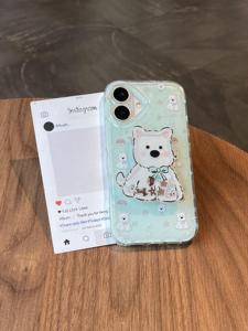 Carcasa acrílica West Highland White Terrier para iPhone, funda para teléfono móvil con diseño de animales y soporte destartalado - Product Image 3