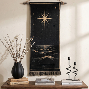 <span class=keywords><strong>Tapisserie</strong></span> murale <span class=keywords><strong>vintage</strong></span> à motif marin étoilé, design personnalisé rapide, décoration intérieure, tissage jacquard - Product Image 1
