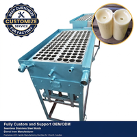 Machine à bougies LED QM en acier inoxydable pour la circulation automatique de la cire (paraffine/soja/abeille/coco/pétrole)