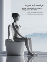 Toilettes intelligentes de qualité supérieure en porcelaine pour salle de bain, WC en céramique, service OEM/ODM, toilettes intelligentes avec télécommande