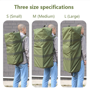 DF22 Small Olive Green Oxford Cloth <b>Storage</b> Bag 70x30x26cm Portable Duffel Tote for Travel and <b>Outdoor</b> Use - Product Image 5