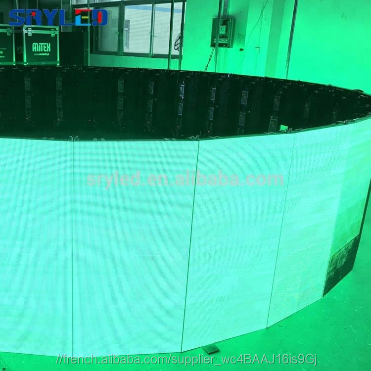SRY Outdoor Rental P4.81 High Resolution Curve Led Screen 360 Degree Led Display Screen