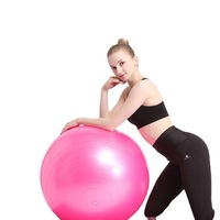 Ballon de yoga et de massage épais en PVC de 75 cm, imprimé sur mesure, 600g, lisse, multicolore, avec pompe de gonflage Changhong CQ034