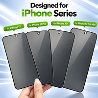 Film de protection d'écran anti-espion 9H à couverture intégrale pour iPhone Duo X XS 11 12 13 14 15 16 17 E 18 Pro Max, verre trempé pour la confidentialité