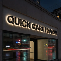 Letras con Logotipo 3D Retroiluminadas de Alta Calidad Personalizadas, Iluminación LED para Logotipo, Letras con Luz de Fondo, Logotipo para Edificio de Oficinas, Logotipo Comercial