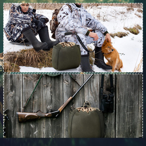Pochette de rangement en maille respirante avec cordon de serrage et deux poches pour l'organisation de l'équipement de randonnée, de camping et de terrain en extérieur - Product Image 5