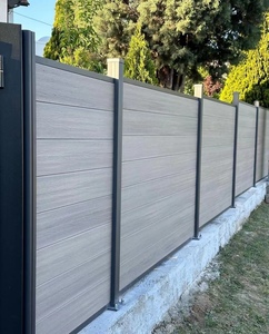 Biệt thự Dễ dàng cài đặt WPC hàng rào với cổng duy nhất giá tốt gỗ nhựa Panel co-đùn vườn hàng rào - Product Image 3