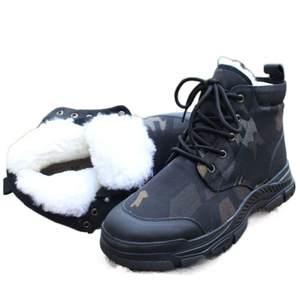Bottes de neige d'hiver pour hommes, en laine épaisse, chaudes, imperméables, antidérapantes, à talon moyen, pour adultes - Product Image 2