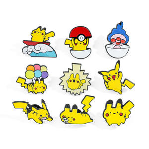 Cartone animato creativo Pikachu inciso spilla di moda sportiva divertente Pokémond distintivo in metallo Pin stampa personalizzata in ferro placcato ottone smalto - Product Image 5